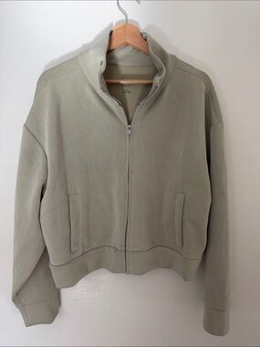 a new day Sage Zip-Up Bomber Jacket